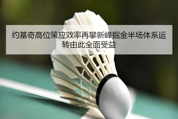约基奇高位策应效率再攀新峰掘金半场体系运转由此全面受益 - bet365